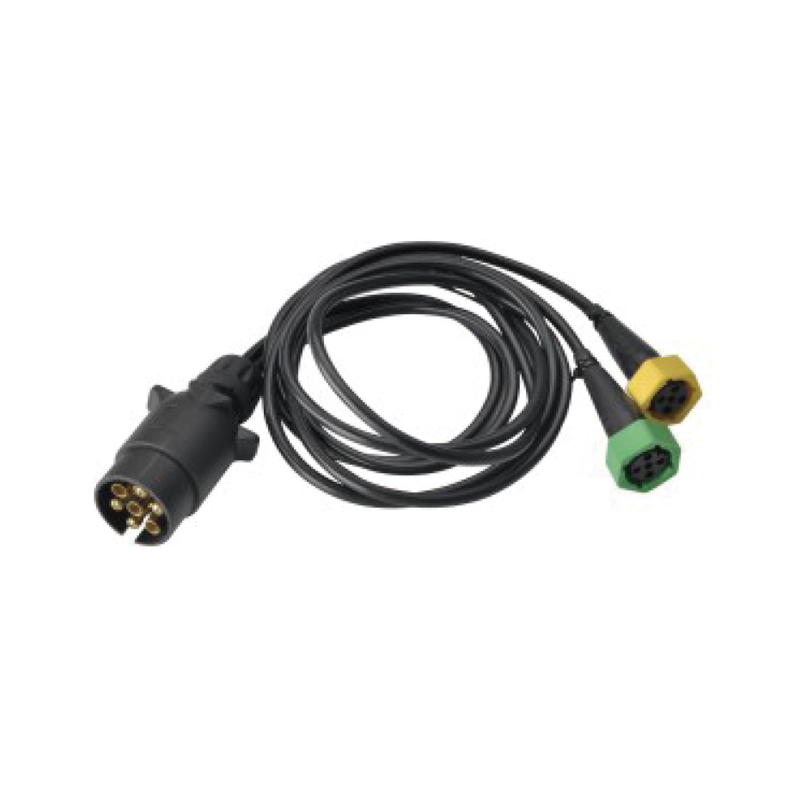 Gegelung lurus PVC 7 tiang, pada palam JH003 dan dua palam pastik 5pin, panjang kabel 1M,2M,3M...JH017-H