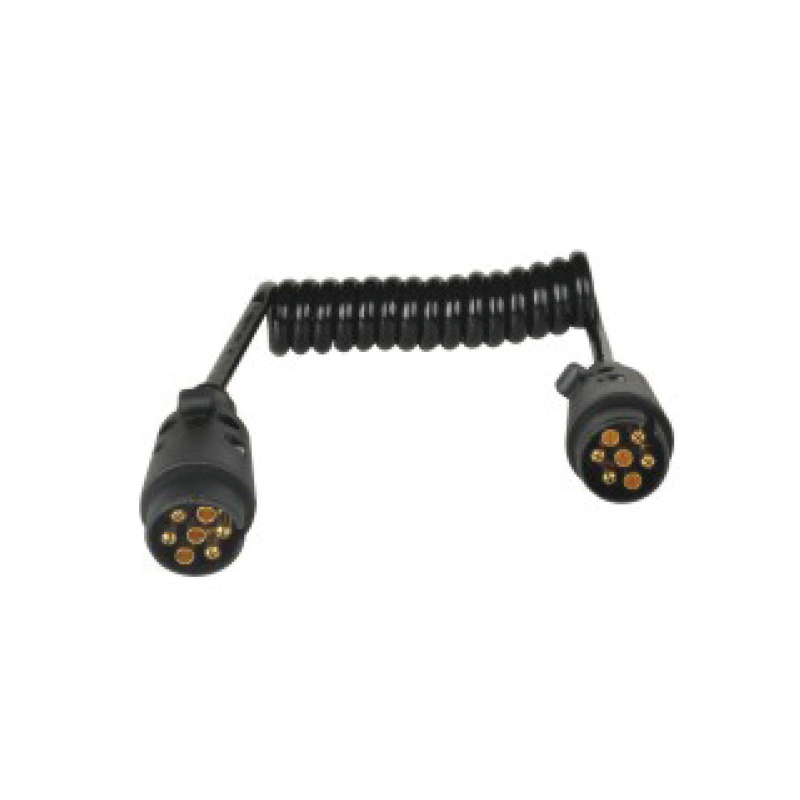 Gegelung Lingkaran PU Hitam 7Tiang, 2Palam JH003, Panjang Kabel 1m,2m,3m.....JH020-B
