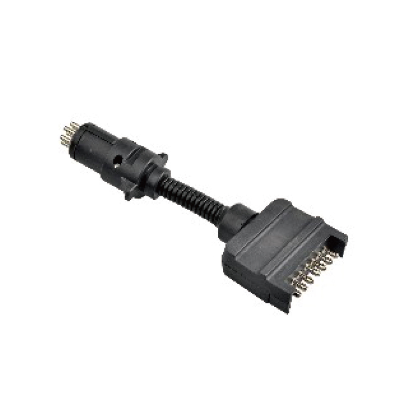 Soket Rata 7 Pin pada Kereta ke Palam Bulat Kecil 7Pin pada Treler JH019-B