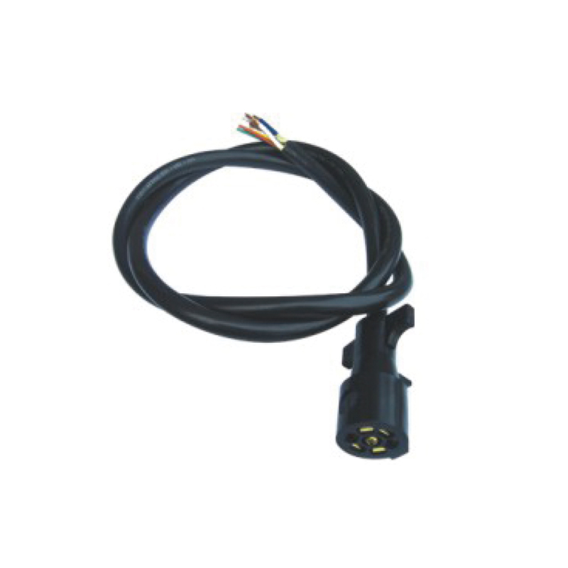 Gegelung Lurus PVC 7Tiang Dengan Satu Palam Plastik ,Panjang Kabel 1m,2m,3m.....JH066